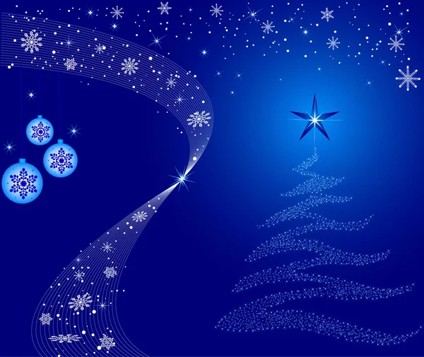 Ampoules Noël Avec Flocons Neige Vecteur — Image vectorielle