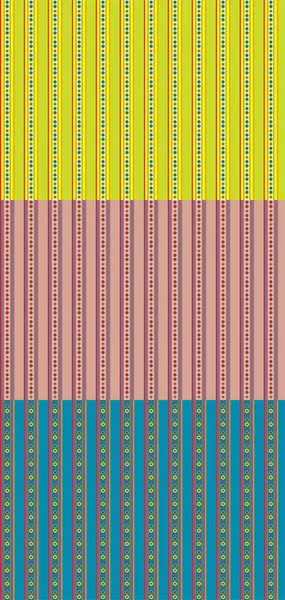 Tres Interesantes Plantillas Patrones Líneas Multicolores — Vector de stock