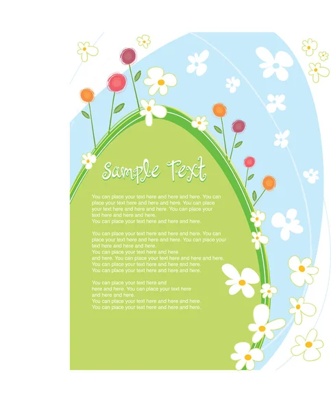 Easter Background Text Panel More Easter Vectors Portfolio — Stock Vector