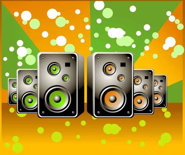Music Box Imagine Ilustrație Color — Vector de stoc