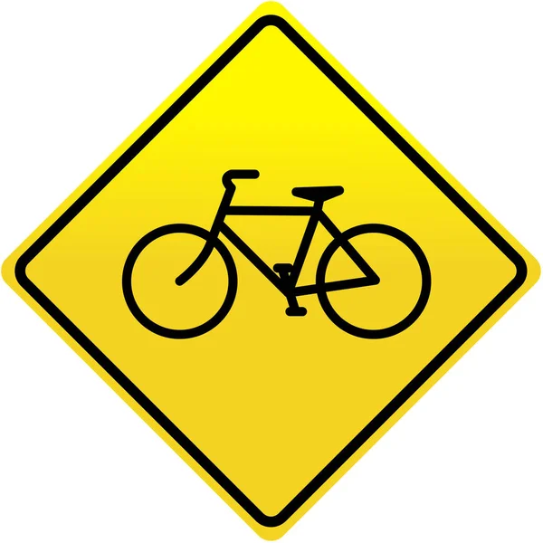 自転車標識画像 カラーイラスト — ストックベクタ