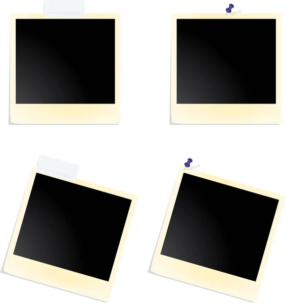 Vektor Illustration Als Polaroid Hintergrund — Stockvektor