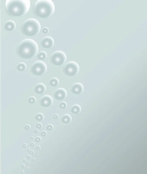 Transparent Vektor Vatten Bubblor Bakgrund — Stock vektor