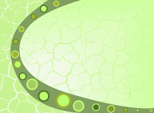 Векторна Ілюстрація Тріснутого Зеленого Фону — стоковий вектор