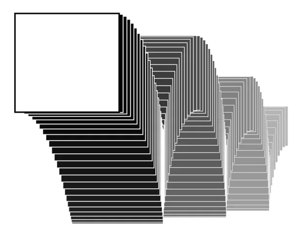 Conception Vectorielle Modifiable Carrés Simples Avec Espace Copie — Image vectorielle