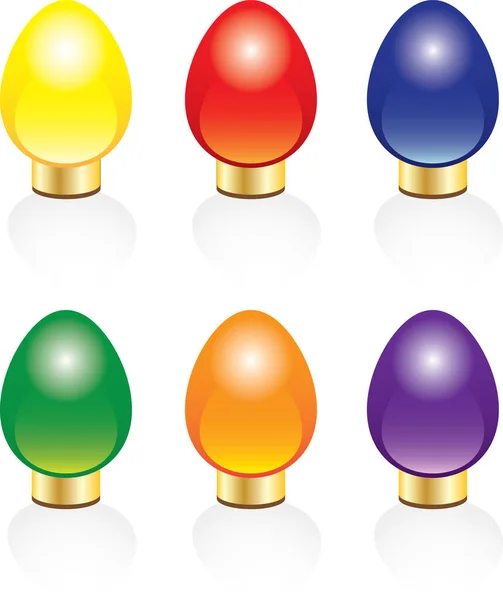 Varias Luces Navidad Colores Para Cualquier Ocasión Festiva Los Colores — Vector de stock