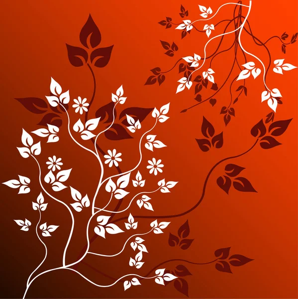 Floral Background Vector Image Color Illustration — Stock Vector
