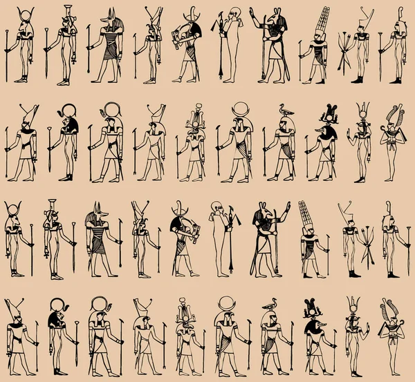 Mısırlıların Vektör Silueti — Stok Vektör