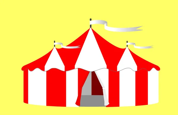 Illustration Grande Tente Cirque — Image vectorielle