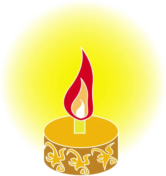 Lampe Huile Pour Ramadan Vecteur Illustration — Image vectorielle