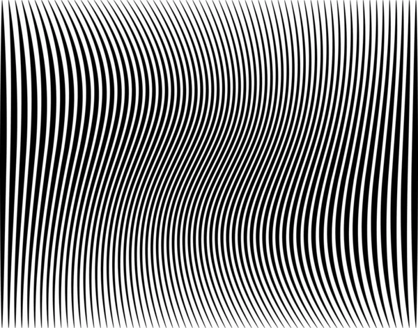 黒い縞模様の編集可能なベクトルイラスト — ストックベクタ