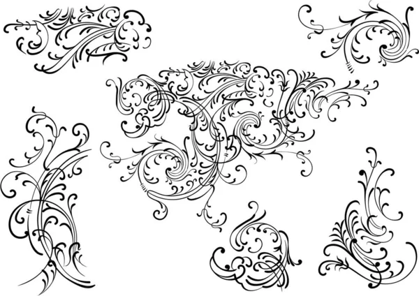 Иллюстрация Векторных Элементов Декора — стоковый вектор
