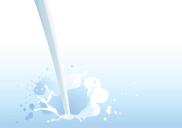 Air Susu Mengalir Latar Belakang Biru Muda - Stok Vektor