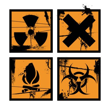 vektör çizim uyarı işaretleri