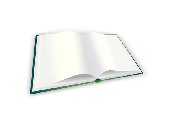 Libro Aislado Sobre Fondo Blanco Ilustración Vectorial Eps — Vector de stock