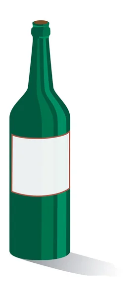 Εικονογράφηση Μιας Εικόνας Μπουκάλι Κρασί Εικονογράφηση Χρώμα — Διανυσματικό Αρχείο