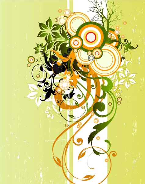 花の背景画像 カラーイラスト — ストックベクタ