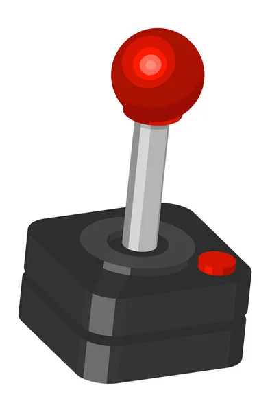Ilustração Uma Imagem Joystick Gamer Clássico Ilustração Cores — Vetor de Stock