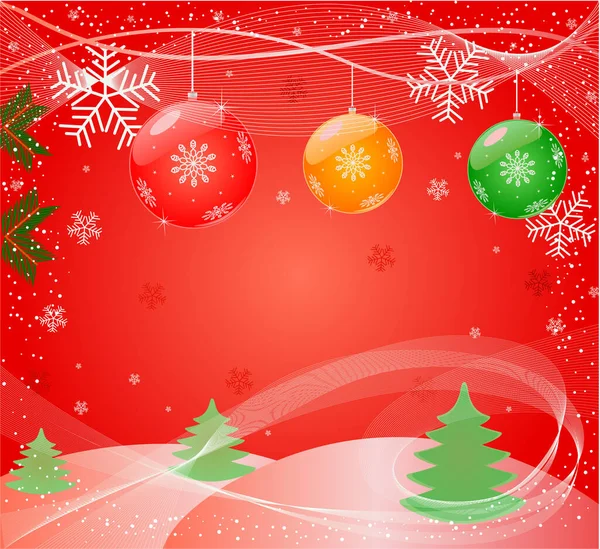 Christmas Abstract Background Vector — Stock Vector