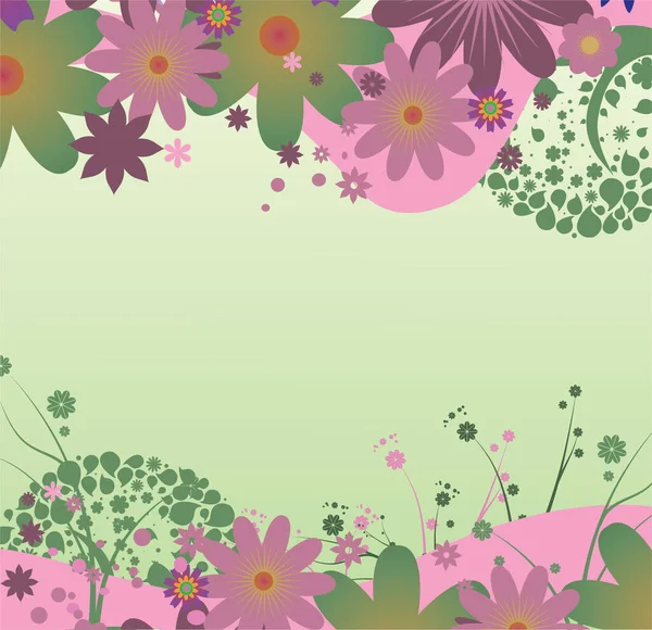 Abstract Illustration Background Floral — Stock Vector