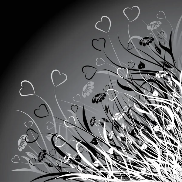 Valentijn Bloemen Chaos Vector Illustratie — Stockvector