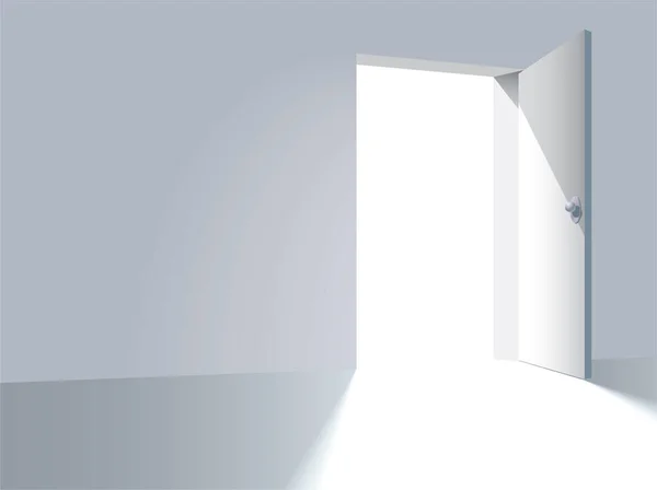 Une Porte Ouverte Chemin Vers Liberté Vecteur — Image vectorielle