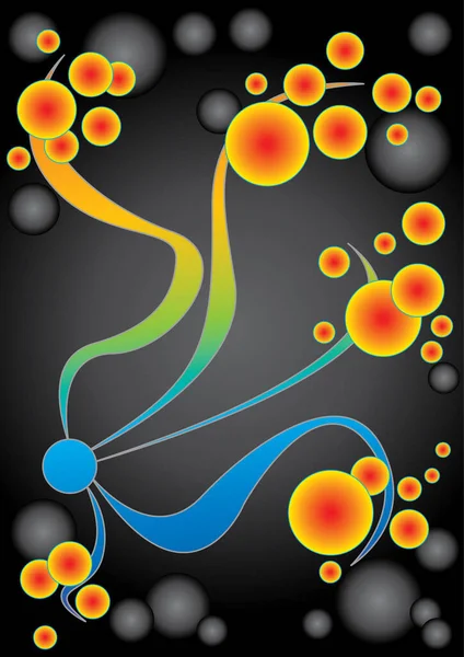 Illustration Von Antenne Und Blasen — Stockvektor