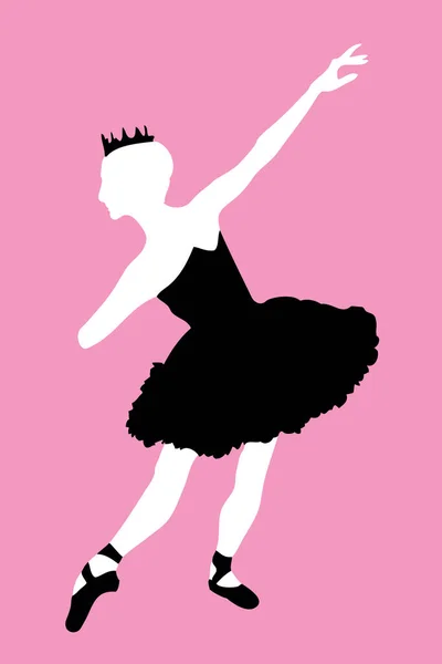芭蕾舞女演员摆姿势 — 图库矢量图片