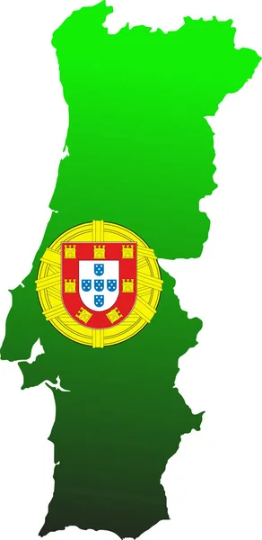 Obrázek Portugalska Barevná Ilustrace — Stockový vektor
