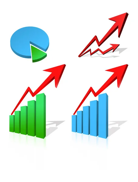 Imagem Diagrama Negócios Ilustração Cores —  Vetores de Stock