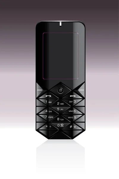 Téléphone Portable Moderne Image Illustration Couleur — Image vectorielle