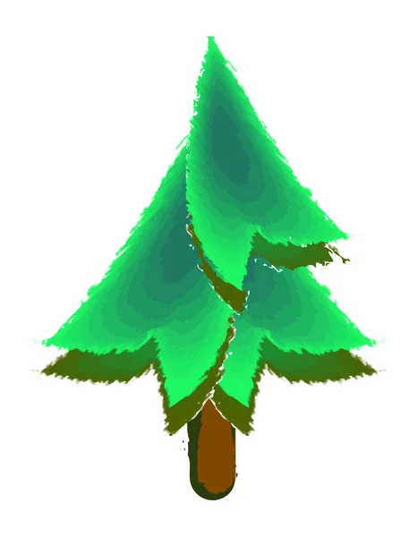 Uma Textura Lona Ilustração Para Uma Árvore Natal —  Vetores de Stock