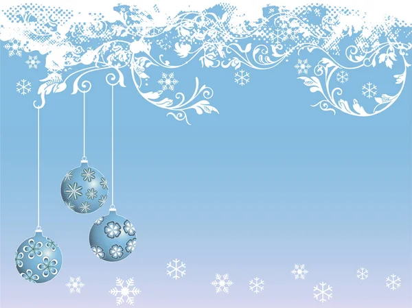 Weihnachten Hintergrund Mit Ornamenten — Stockvektor