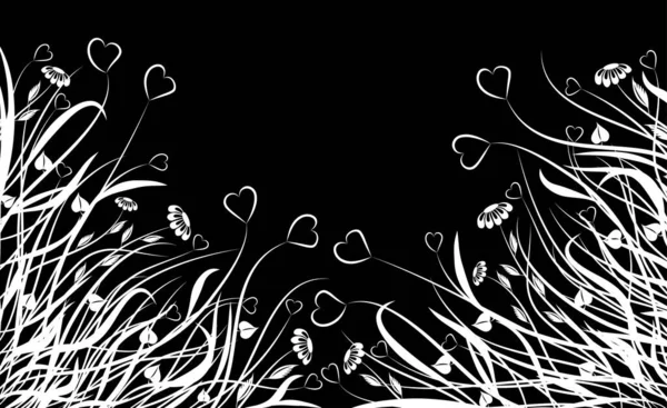 Valentijn Bloemen Chaos Vector Illustratie — Stockvector