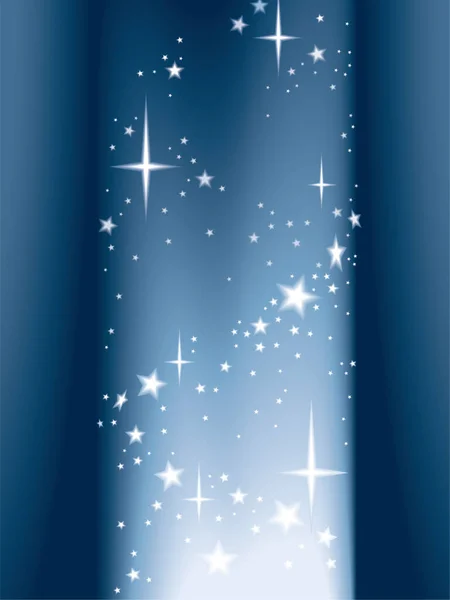 Μαγική Στήλη Φωτός Και Λαμπερών Αστεριών — Διανυσματικό Αρχείο