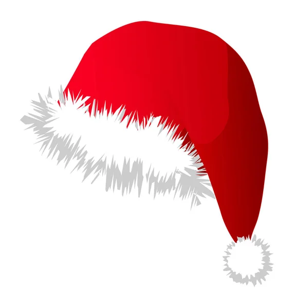 Illustration Santa Christmas Cap — Stock Vector