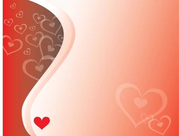 Ein Hintergrund Mit Herzen Kurven Perfekt Für Den Valentinstag Oder — Stockvektor