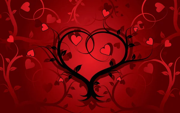 Valentine Grunge Background Vector Illustration — Stock Vector