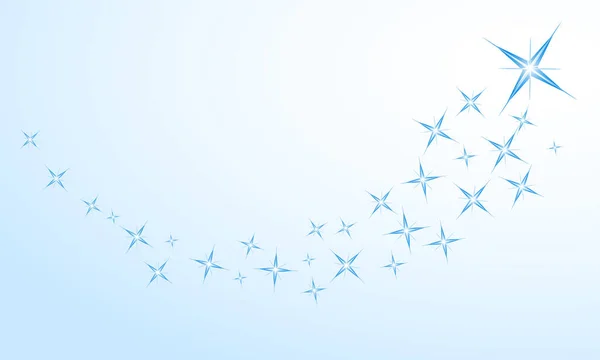 Λευκά Αστέρια Μπλε Φόντο Διανυσματική Απεικόνιση — Διανυσματικό Αρχείο