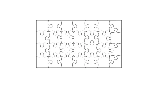 Illustrazione Vettoriale Pezzi Puzzle — Vettoriale Stock