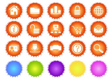 vektör çizim Icons set