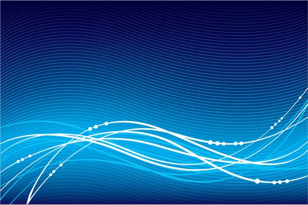 線が付いている抽象的な青い背景 ベクトル イラスト シンプルな設計 — ストックベクタ