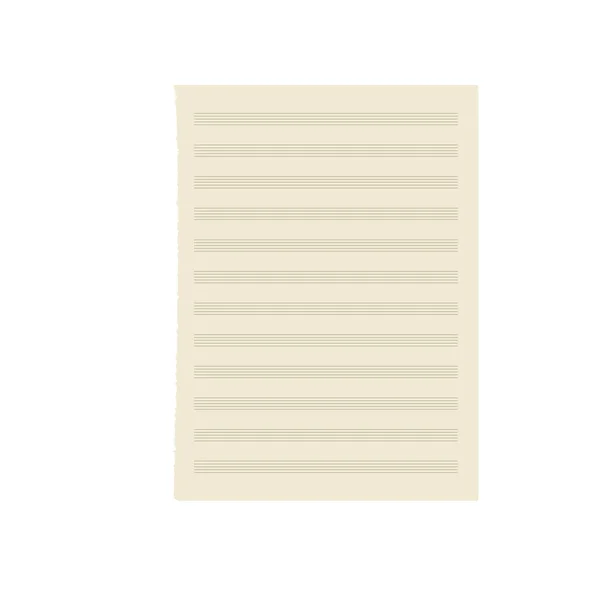 Бумага Чистым Листом Векторная Иллюстрация — стоковый вектор