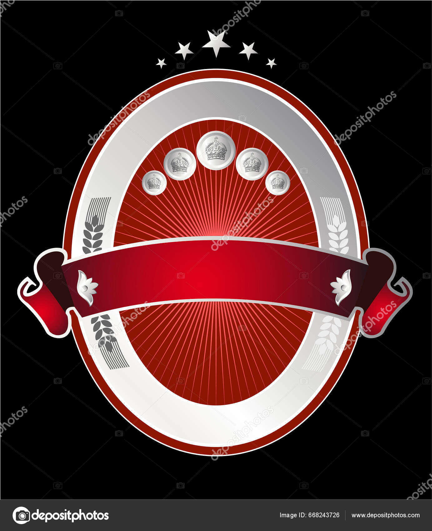Red Frame Vector Illustration Stock Vector by ©DesignPicsInc 668243726
