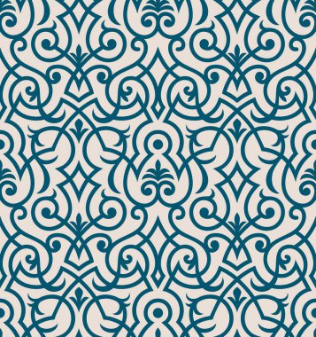 Soyut, pürüzsüz süsleme şablonu çizimi