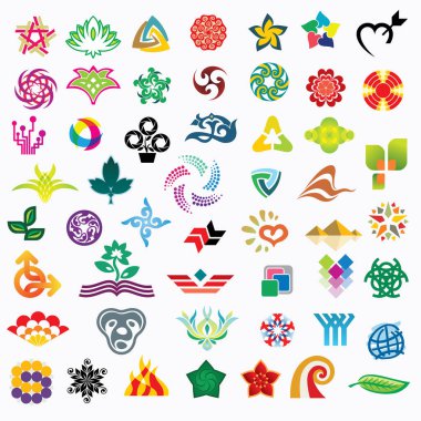 Şirket logo tasarımı vektör çizimi