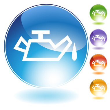 motor yağı ikonları vektör illüstrasyonu