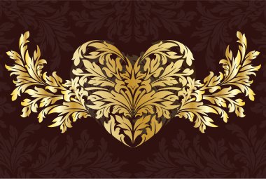 Çiçek süslemesinin vektör illüstrasyonu