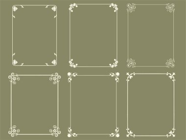 Dekoratif çerçeve kümesi