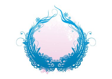 Renkli çiçek elementleriyle soyut arkaplanın vektör çizimi 